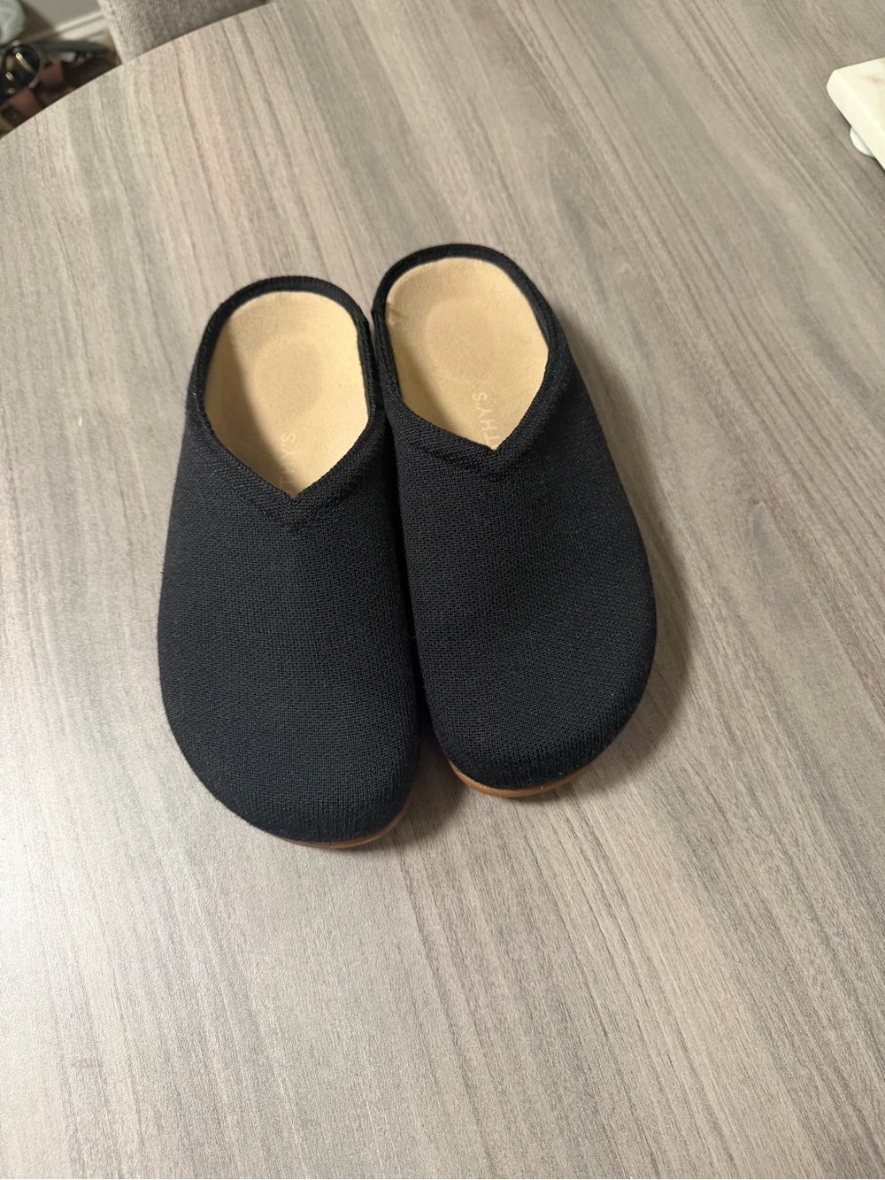 Rothy’s Black Knit Clogs Mules Women’s Size 8